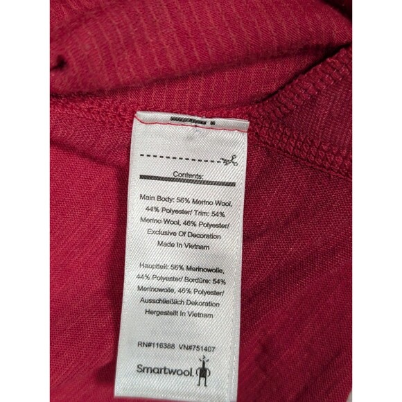 Smartwool Merino Wool Everyday Exploration Hooded Tee Shirt Size Small Pink - Picture 4 of 8